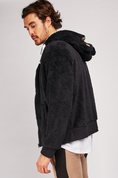 fluffy mens hoodie