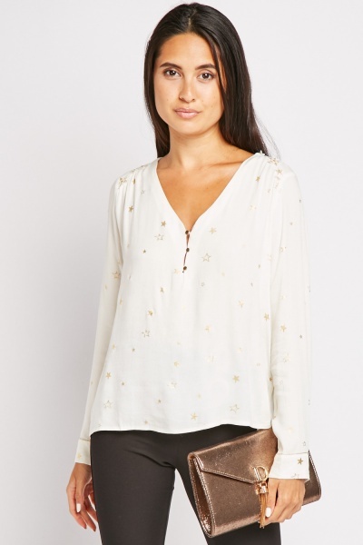 star print blouse uk