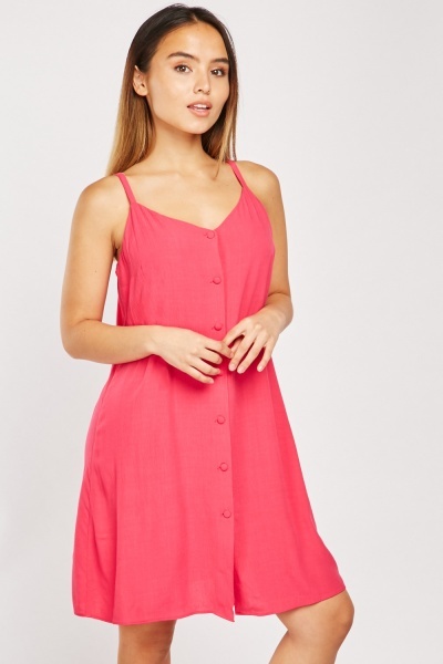 Button Front Camisole Dress - Just $7