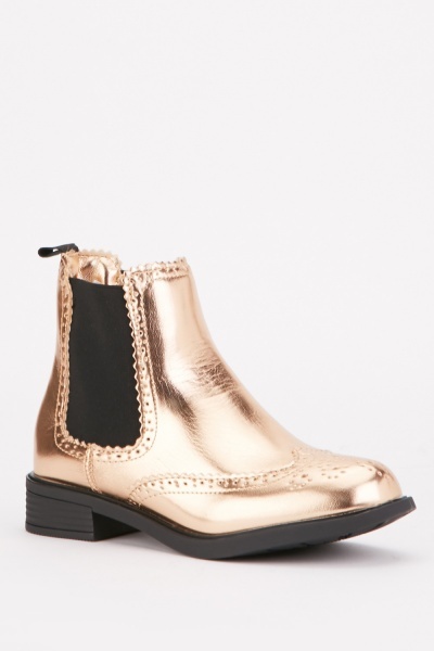 Metallic Ankle Boots - Just $7