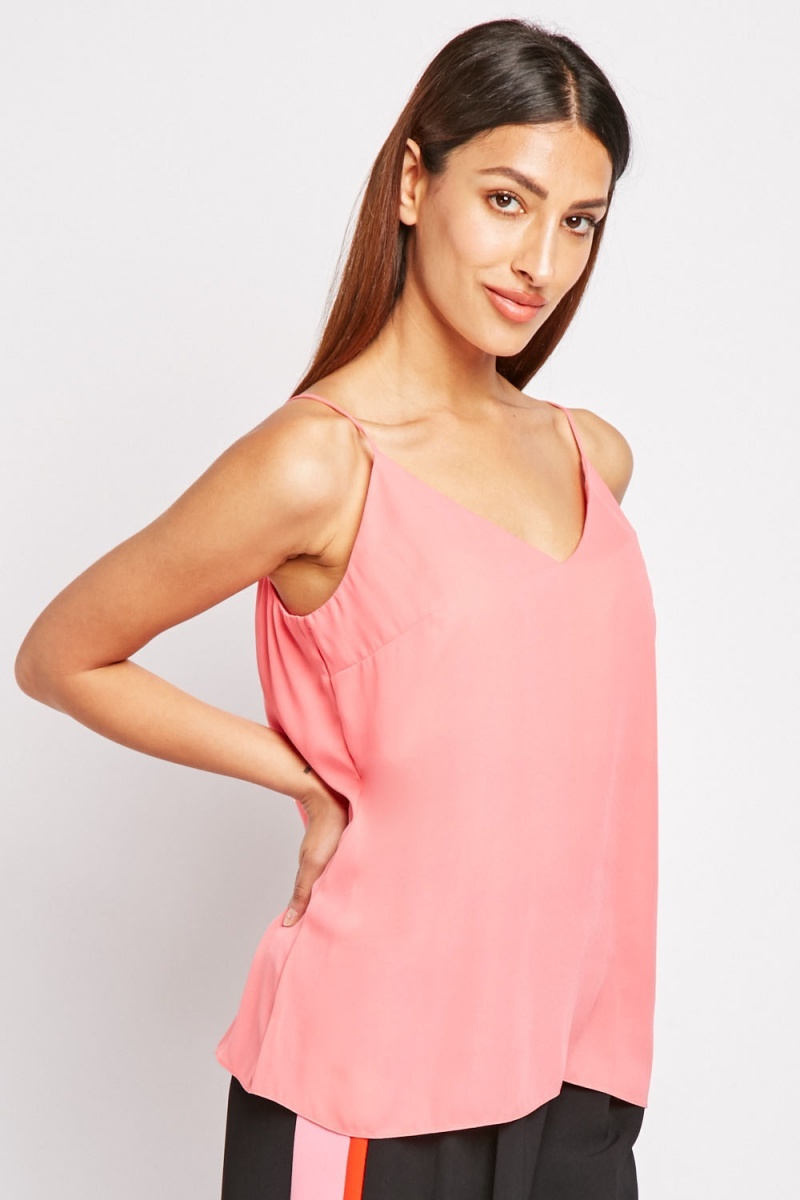 Pink Chiffon Camisole Top - Just $6