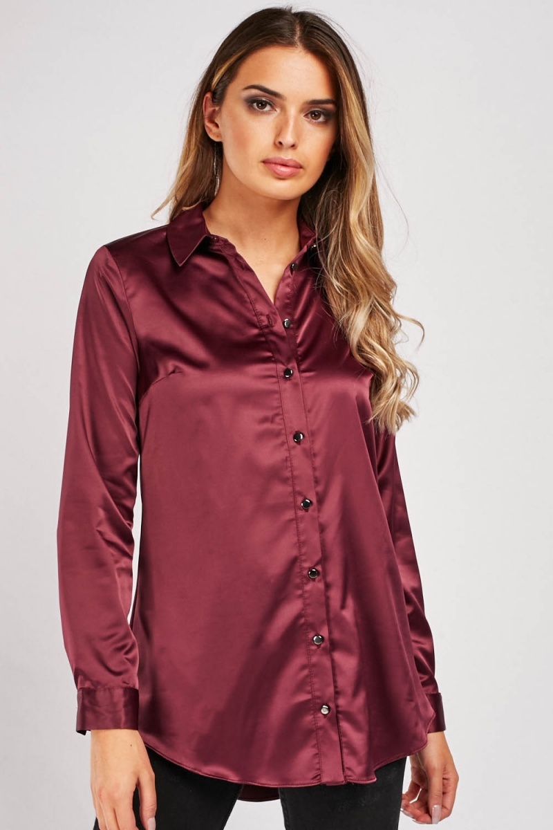 sateen shirt womens