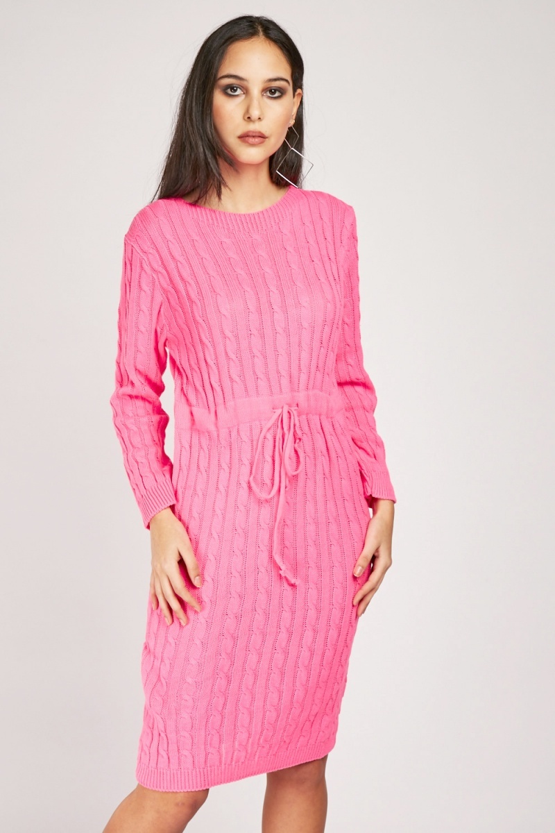 Cable Knit Jumper Dress - Just $6