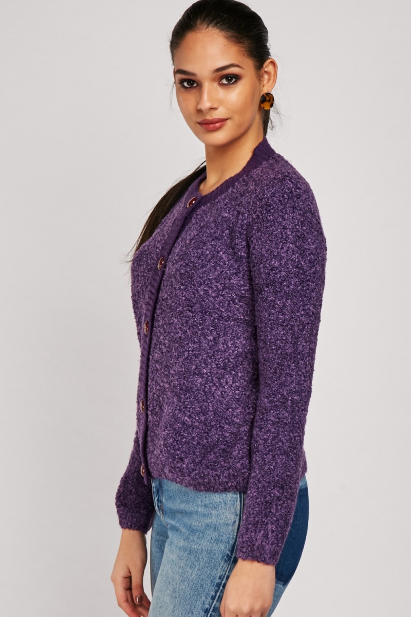 Bobble Textured Knitted Cardigan - 5 Colours - Just $6