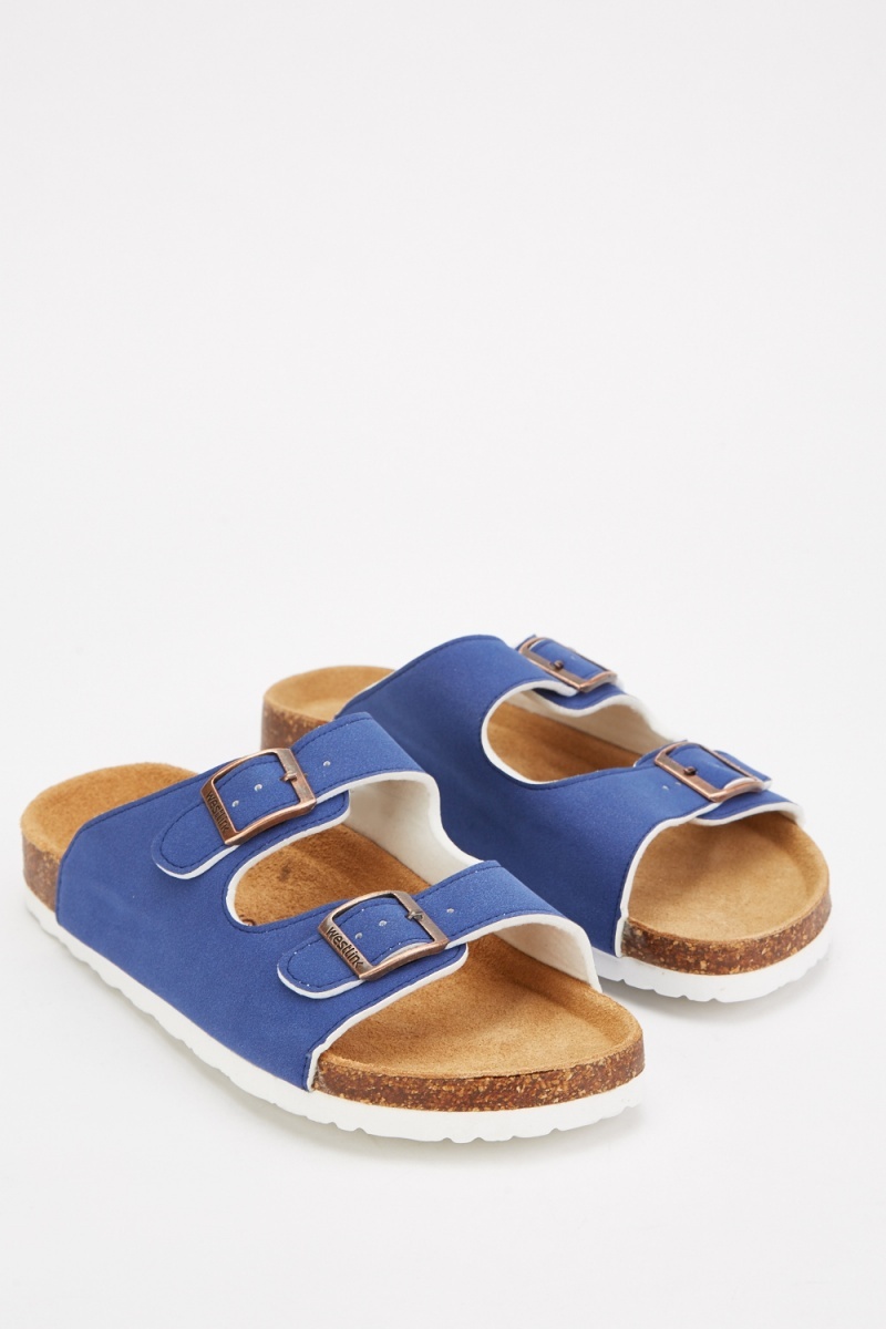 Mens Double Buckle Front Sandals - Just $7