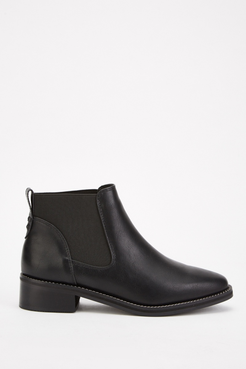 Chain Trim Chelsea Boots - Just $6