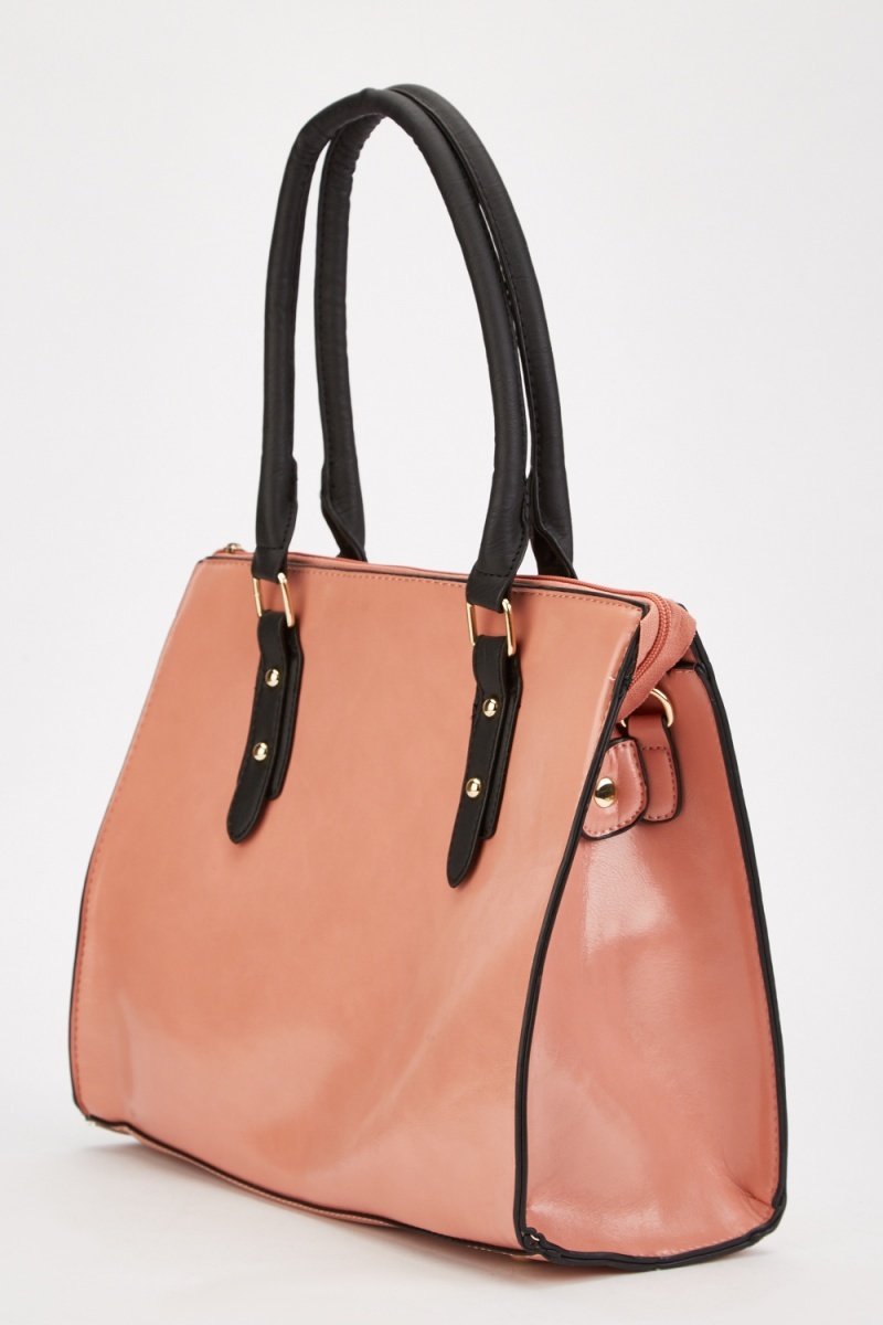 peach pink bag