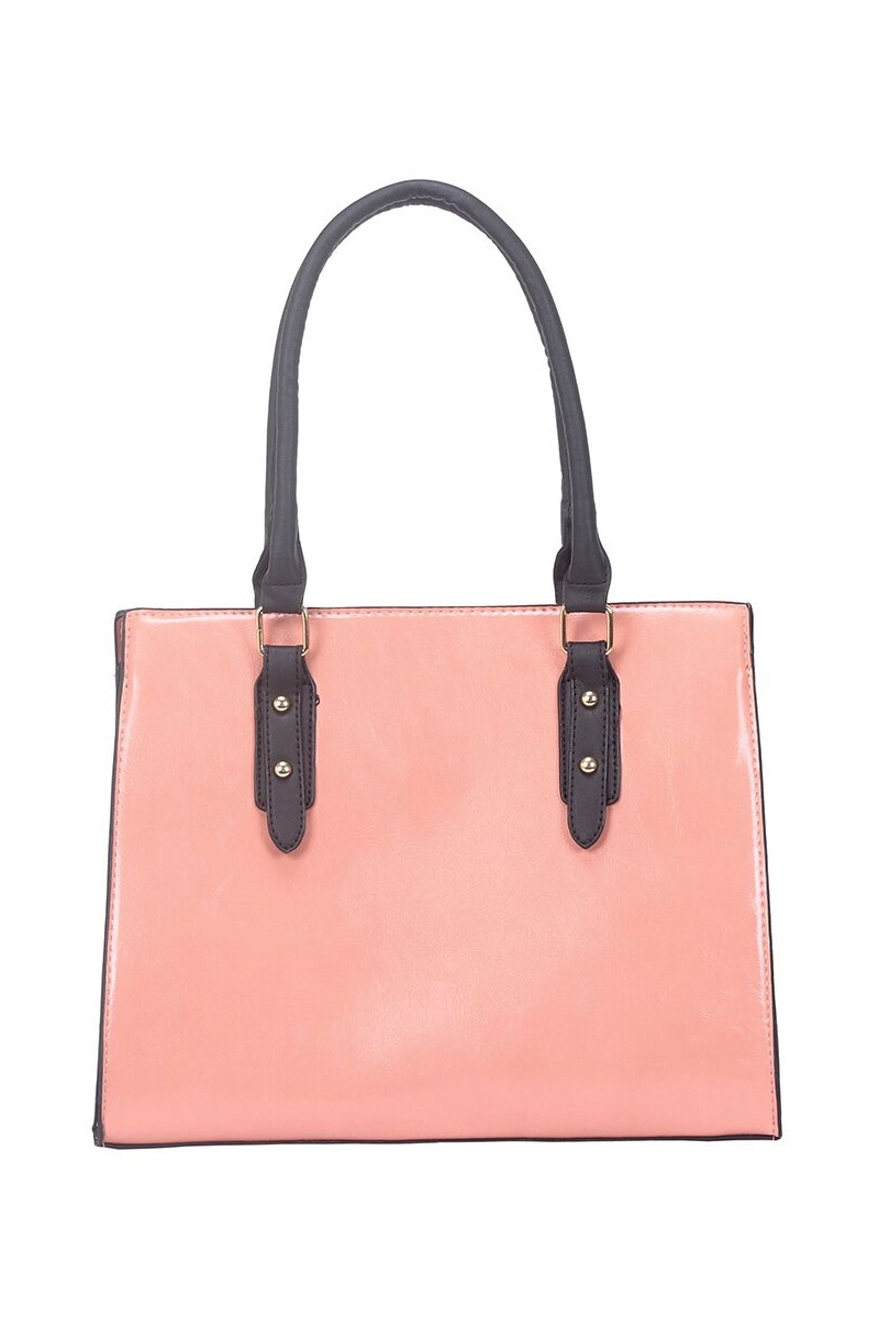 Peach Faux Leather Tote Bag - Just $7