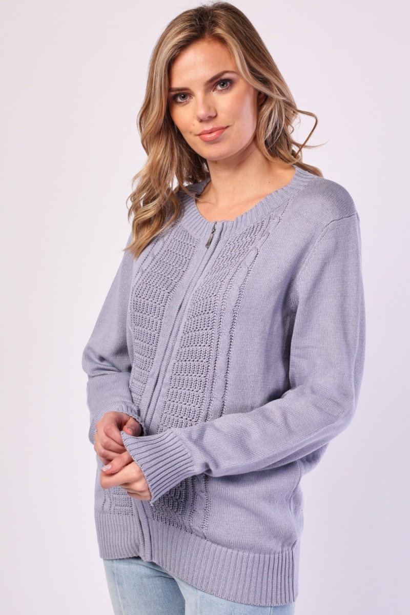 zip up cardigan top