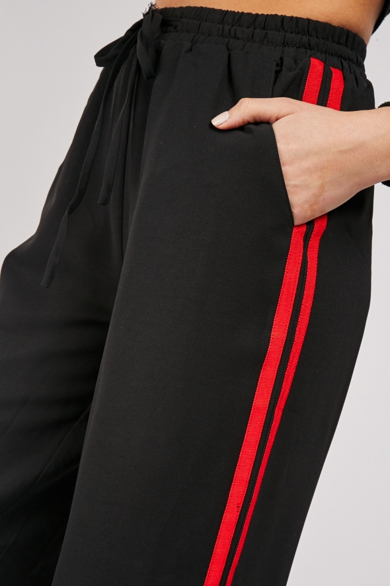 wide leg track bottoms