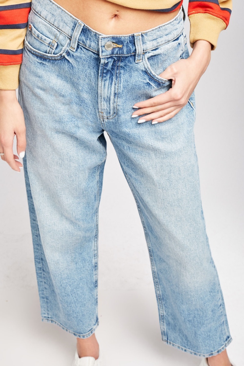 Crop Straight Cut Jeans - Just $6