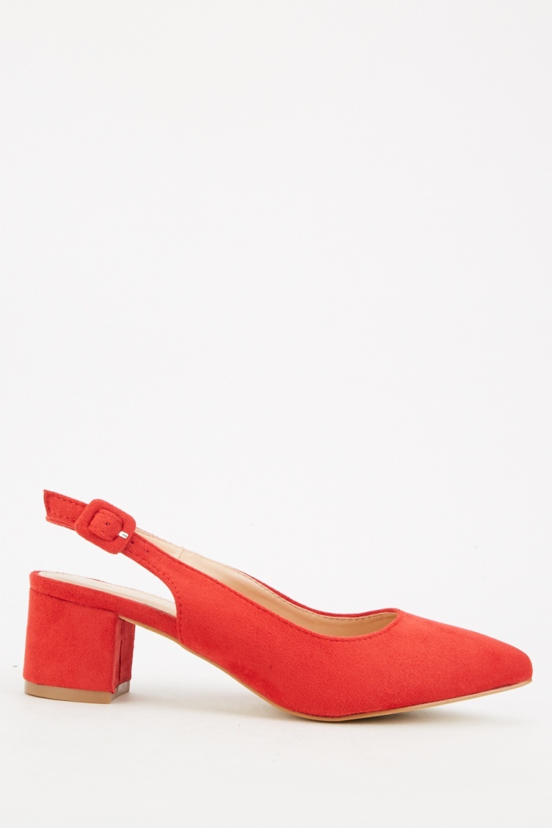 Slingback Low Block Heels - Just $6