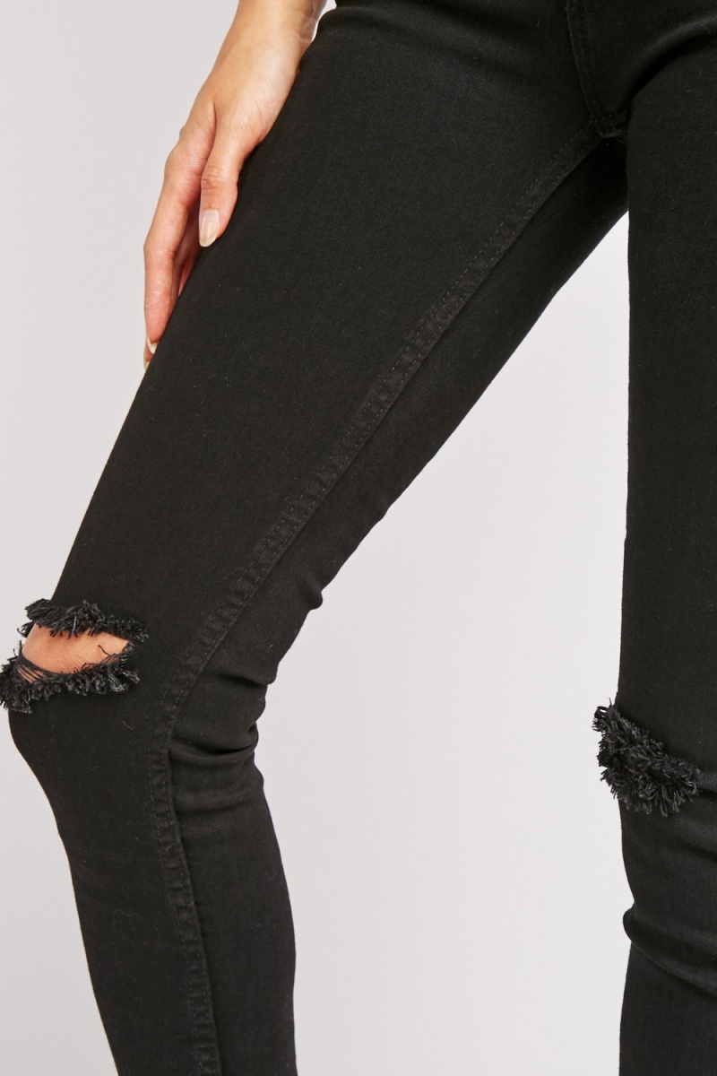 Ripped Knee Skinny Jeans - Just $7