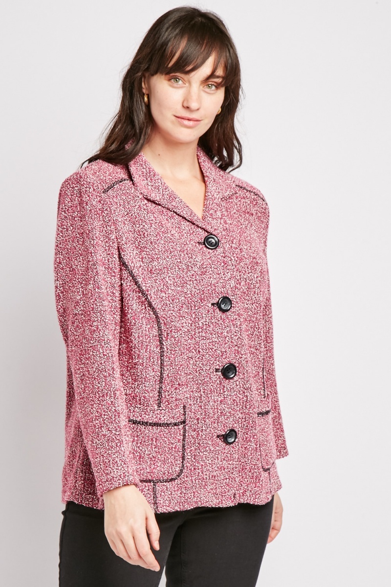 Top Stitched Textured Jacket - Just $7