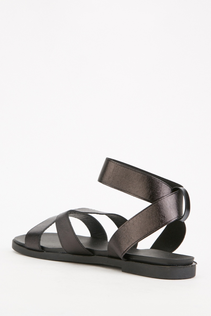 Black Strappy Sandals - Just $6