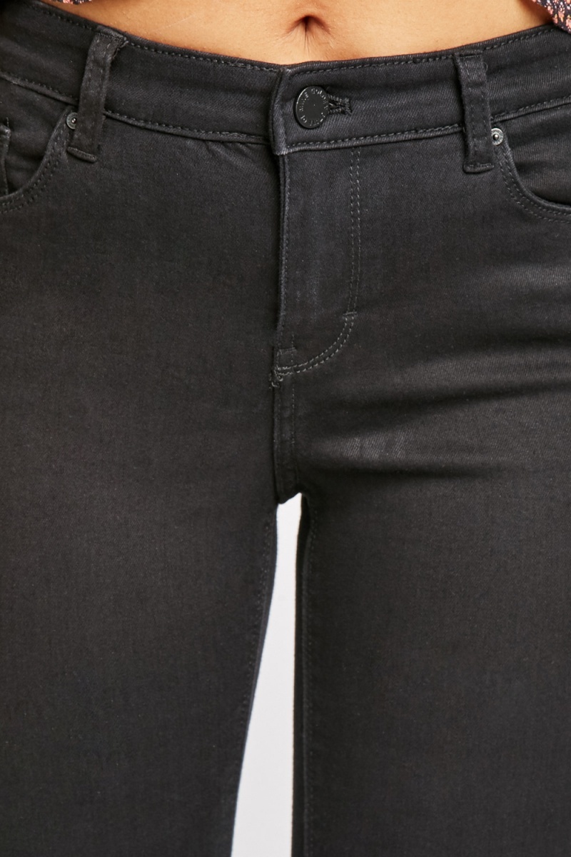 Black Slim Straight Denim Jeans - Just $6