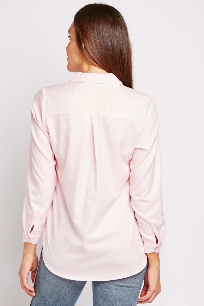 Textured Pink Shirt - Just $7