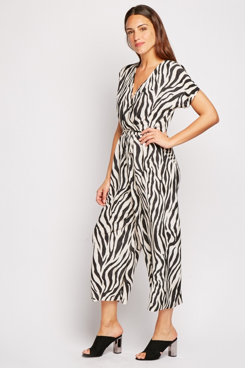 Zebra Print Jumpsuit - Just $7