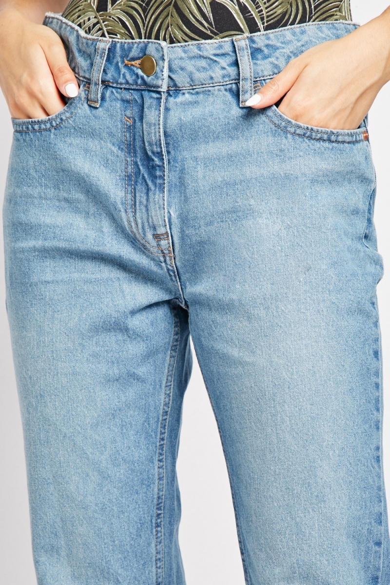 Relaxed Fit Denim Blue Jeans - Just $6