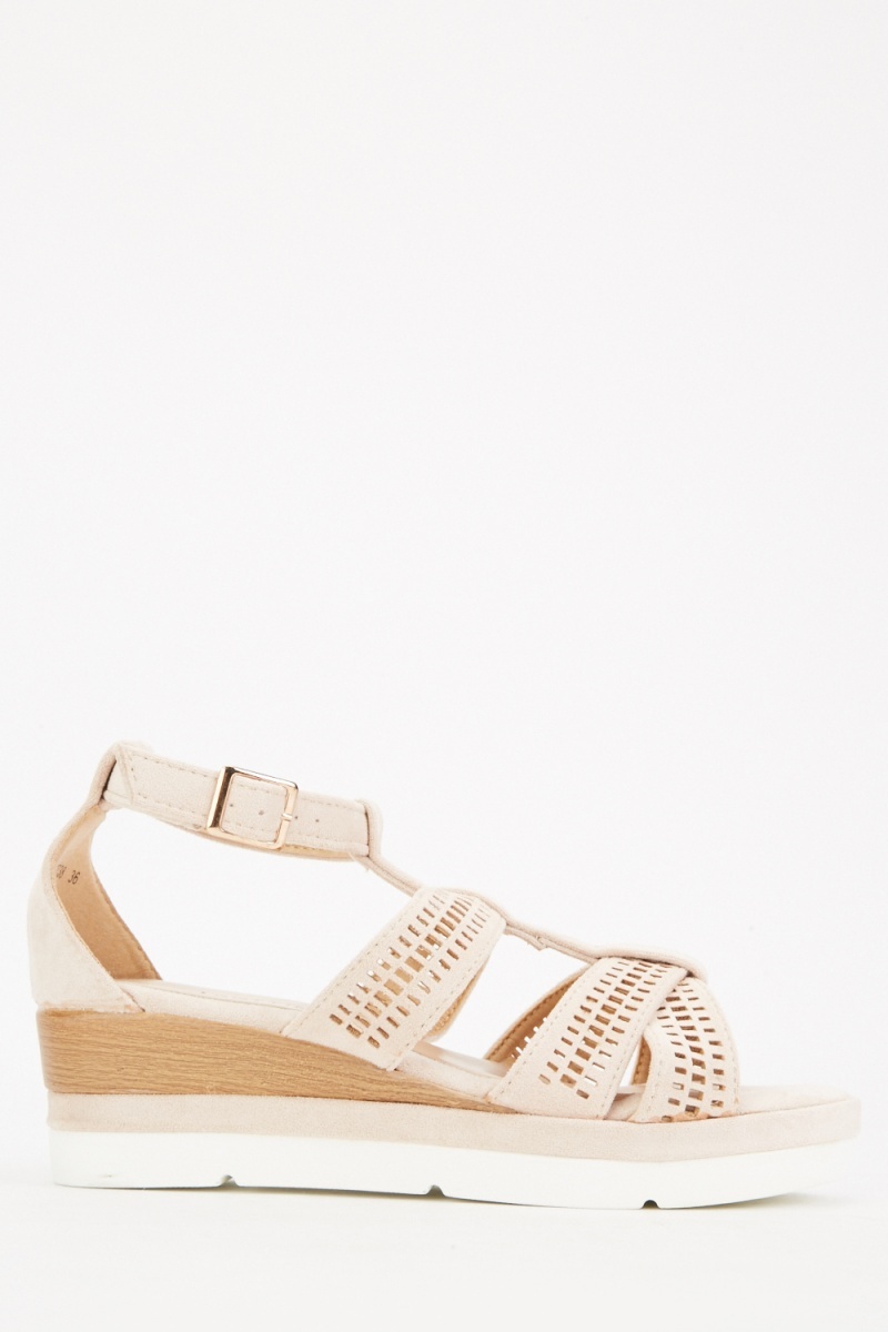 nude wedge sandals