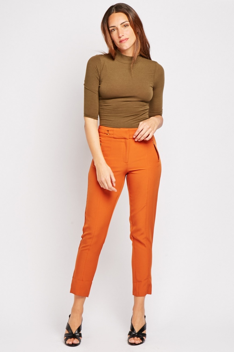 Tapered Rust Trousers - Just $7