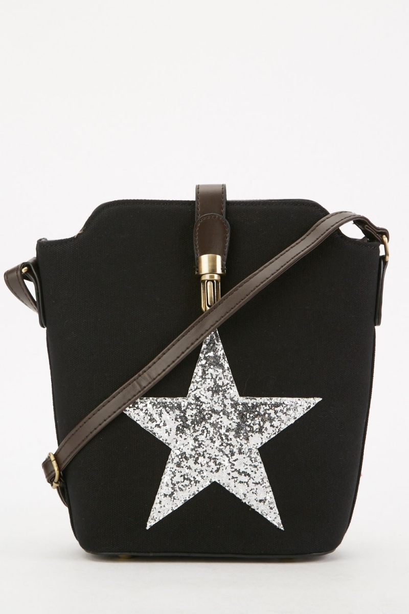 Glittered Large Star Crossbody Bag - Just $7