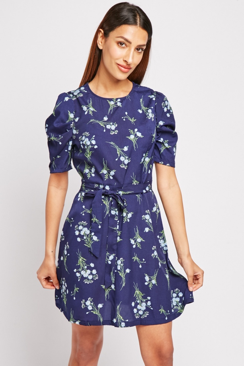 Bluebell Print Mini Dress - Just $6