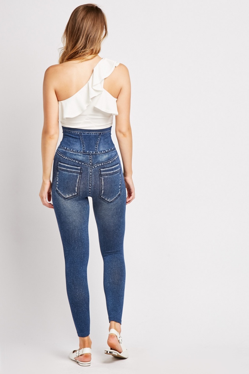 Stretchy High Waisted Jeggings - Just $7