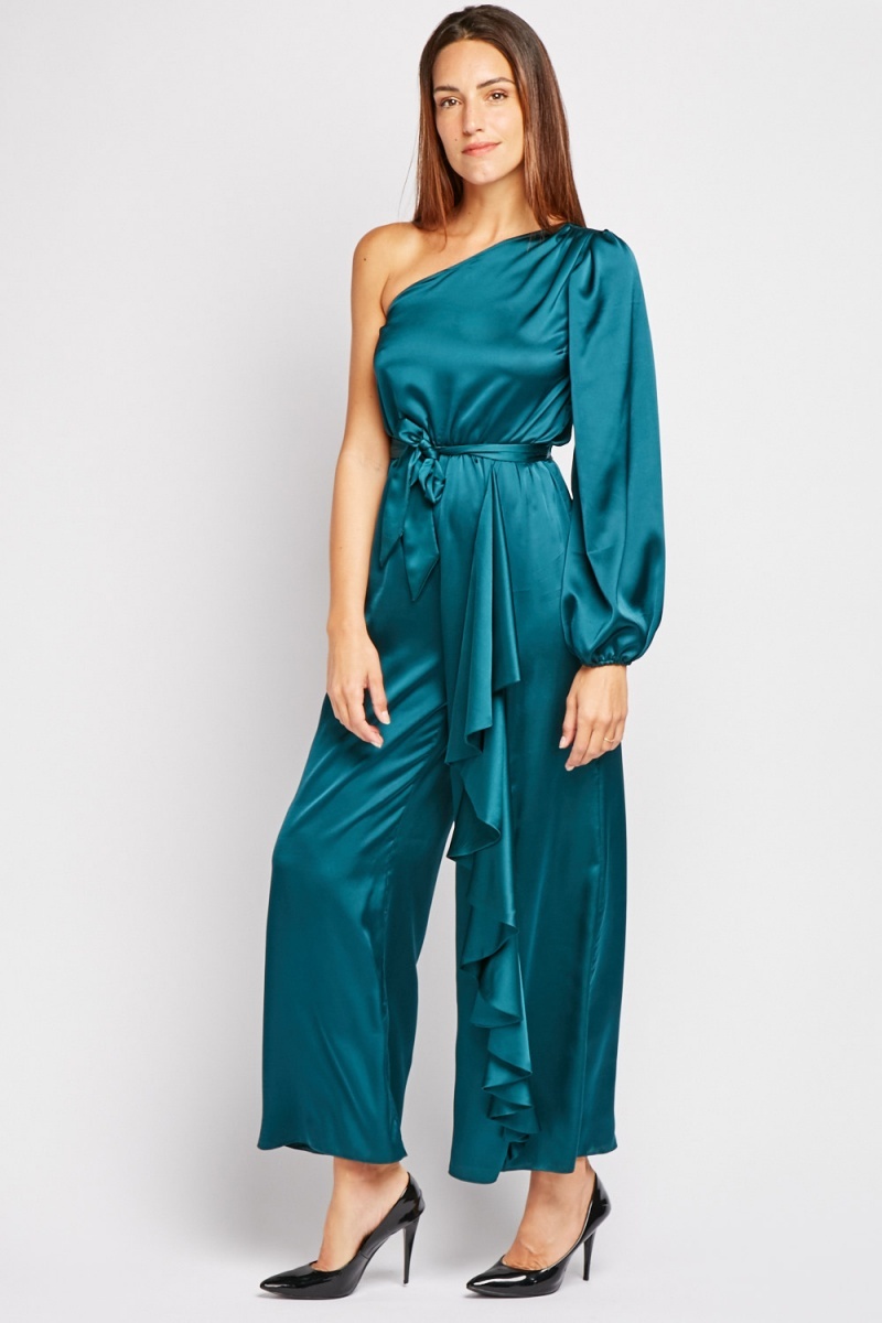 Silky Flared Leg Jumpsuit - Just $7