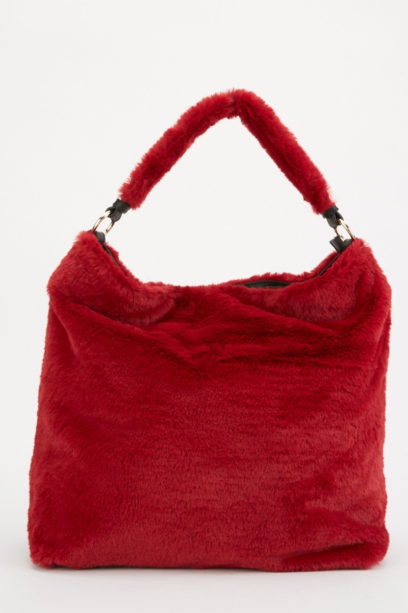 Fluffy Textured Handbag - Just $6
