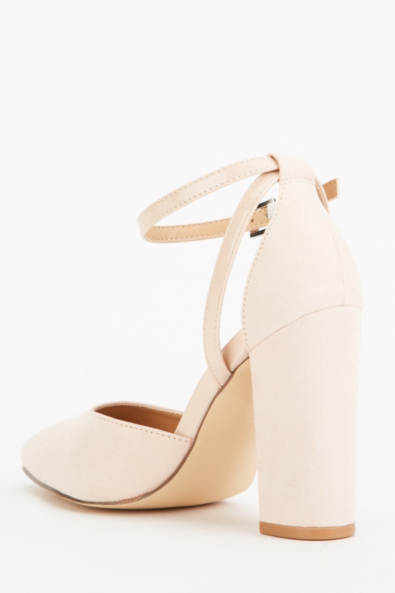 Pointed Toe Ankle Strap Heels - Just $7