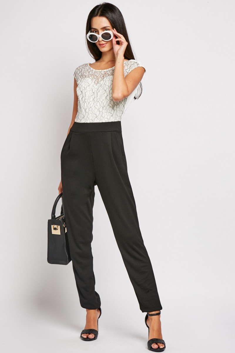 two tone jumpsuit