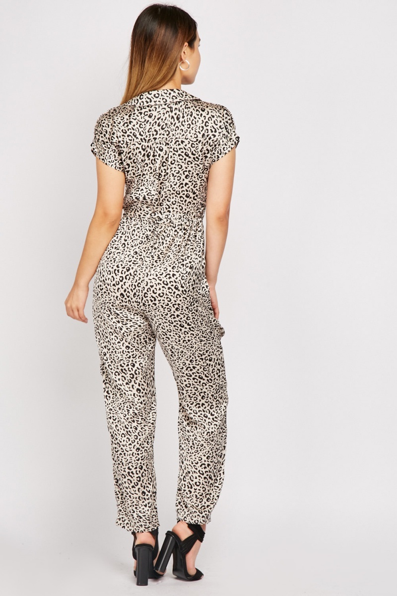 Leopard Print Jumpsuit - Just $7
