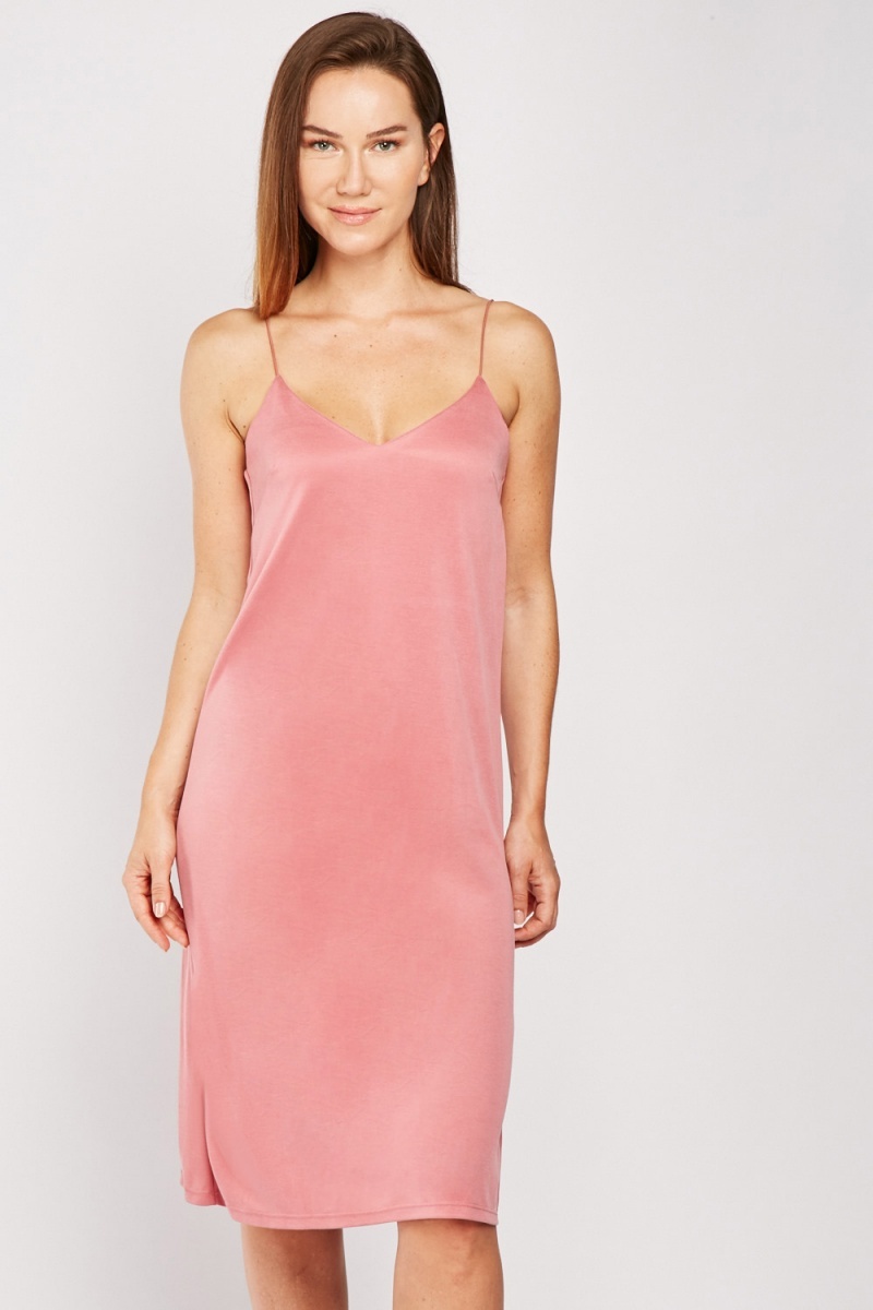 Dusty Pink Cami Slip Dress - Just $7