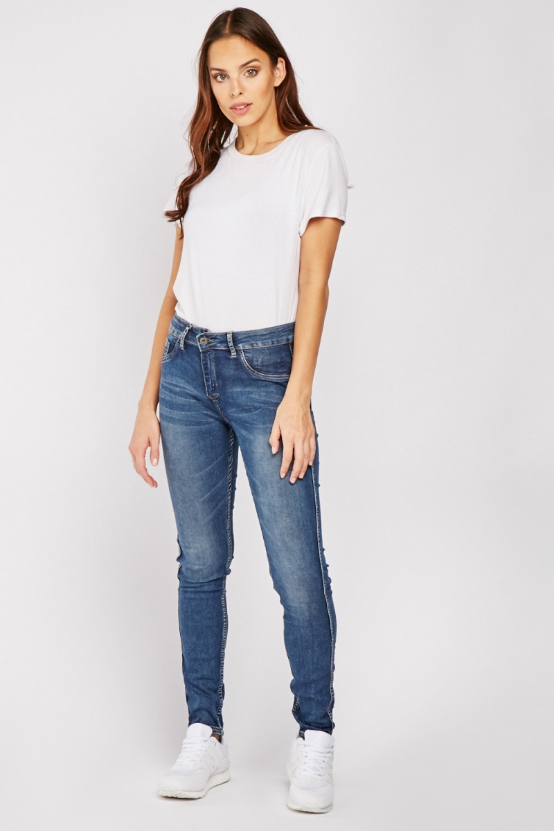 Reversible Printed Skinny Jeans - Just $7