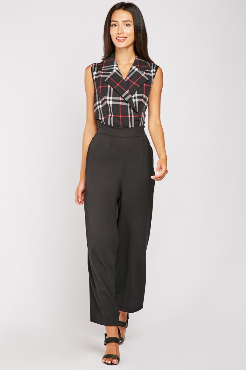 tartan jumpsuit