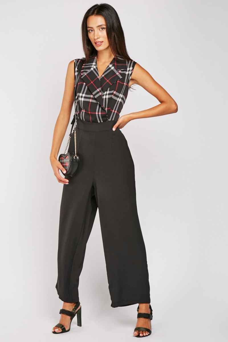 tartan jumpsuit