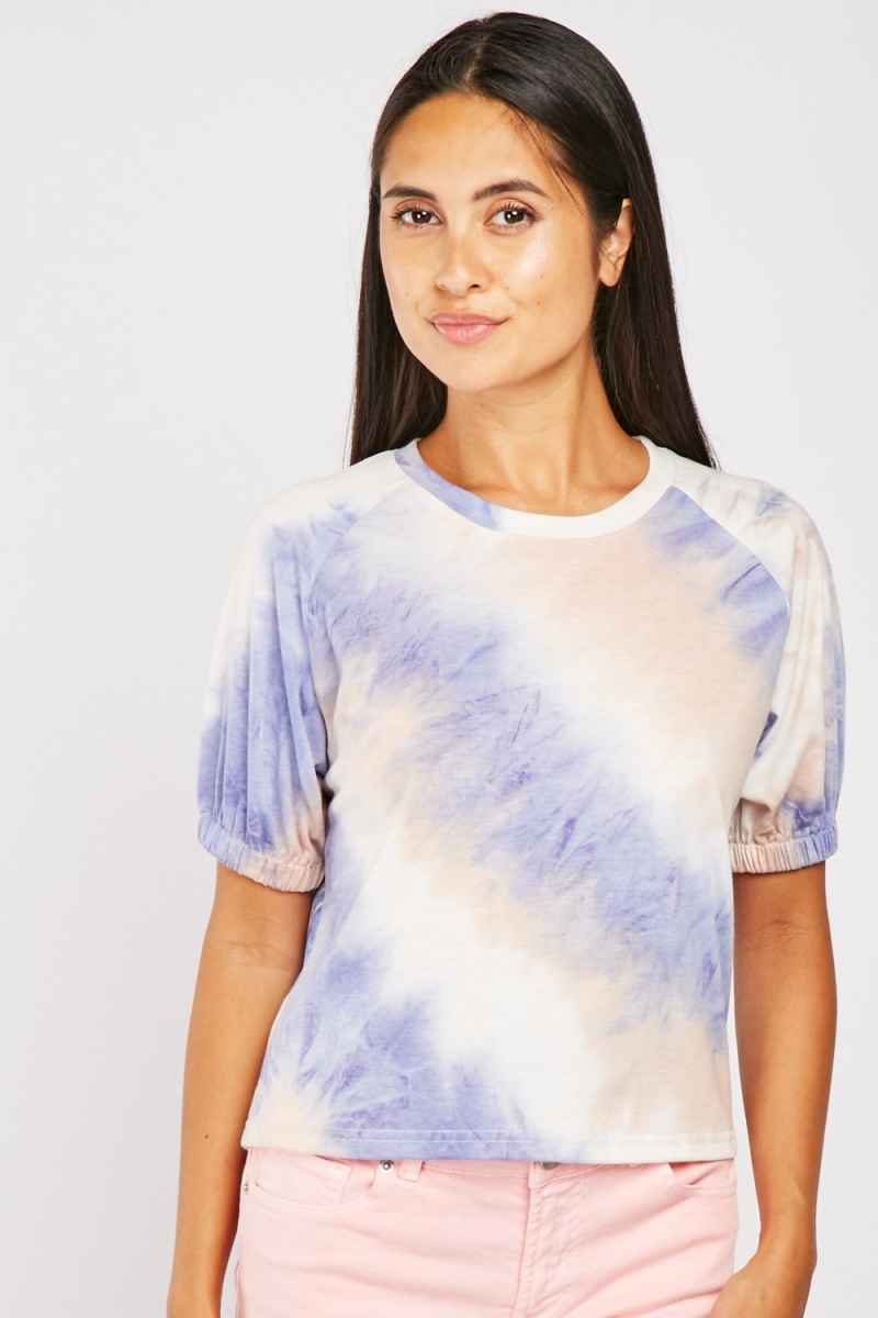 Download Tie-Dyed Raglan Sleeve Top - 3 Colours - Just $7