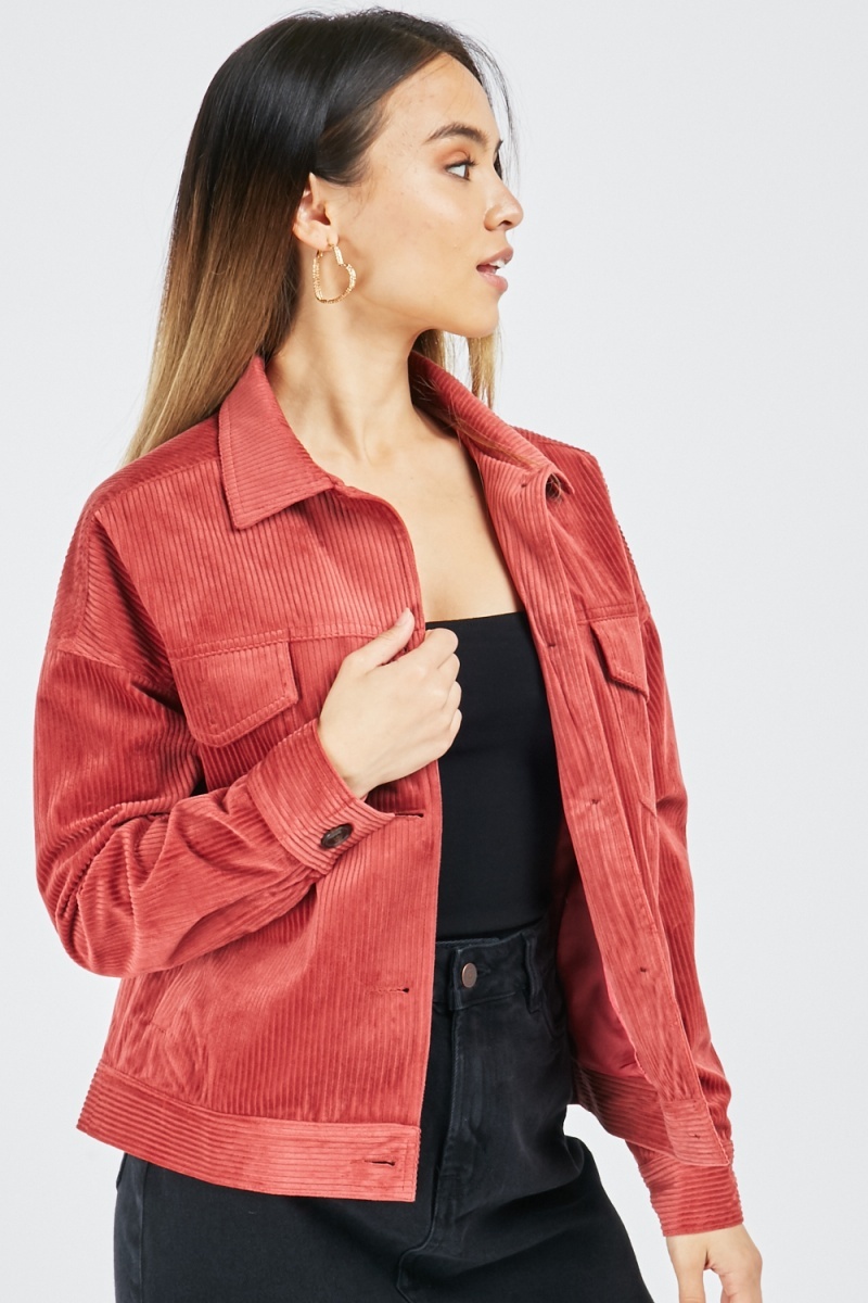 Cord Button Up Jacket - Just $6