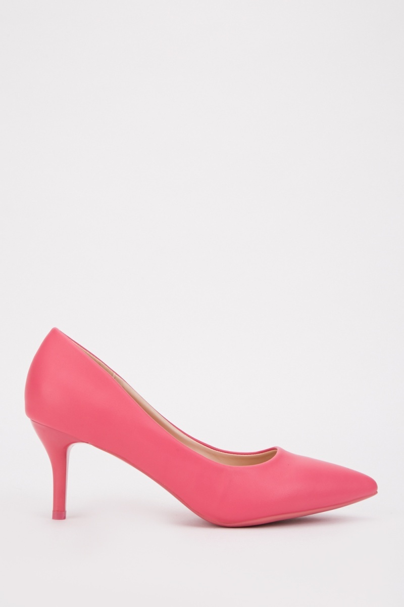 fuschia court shoe