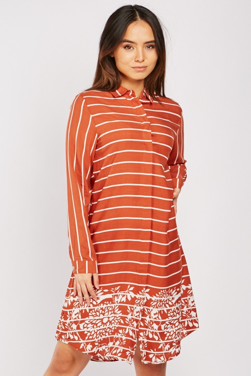 red stripe t shirt dress