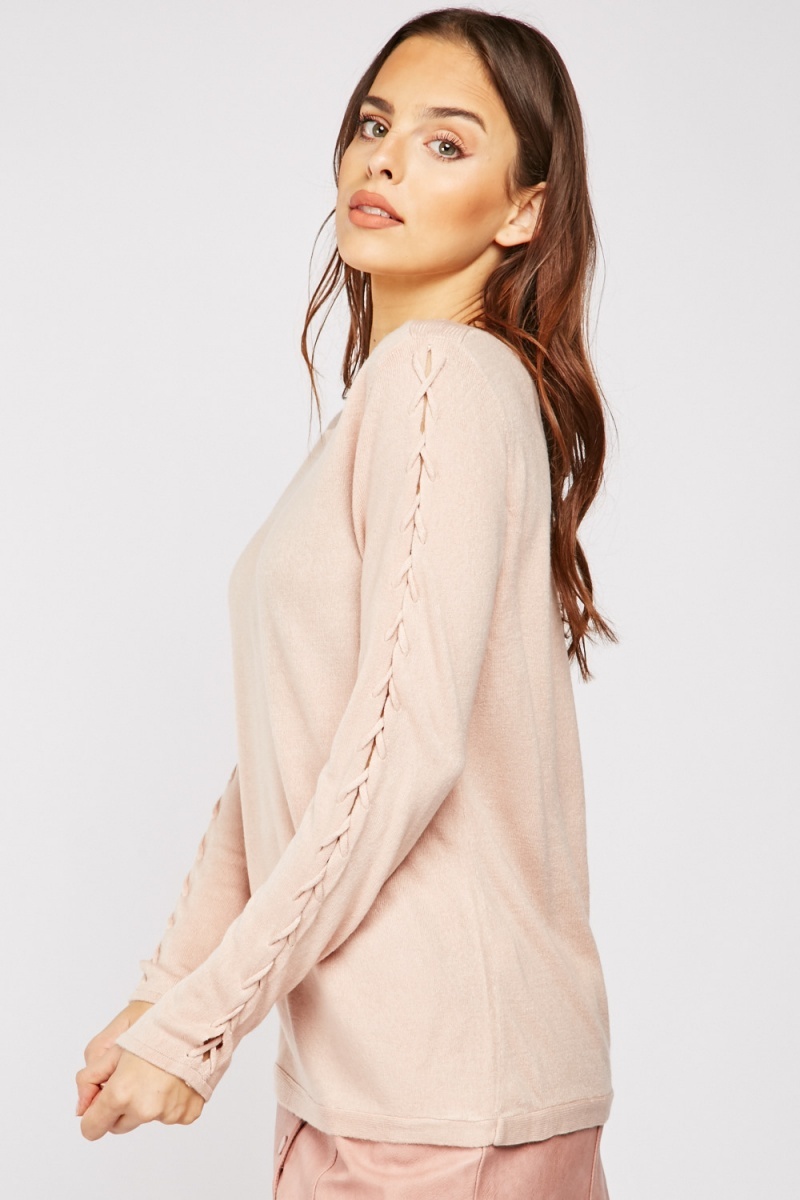 criss cross crop sweater