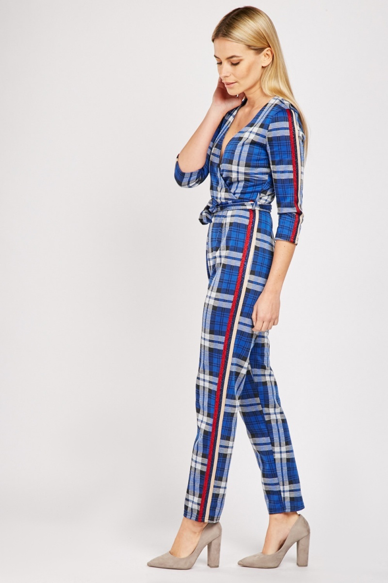 tartan jumpsuit