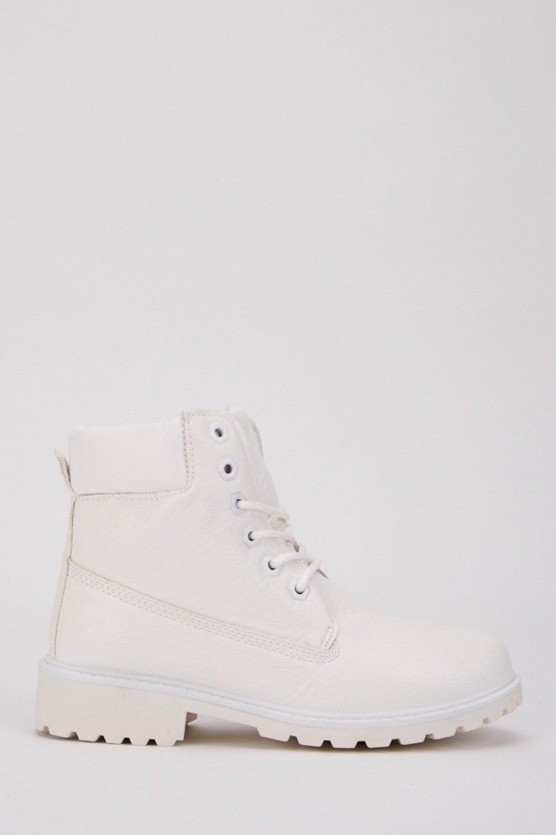 Download White Mock Croc Ankle Boots - Just $7