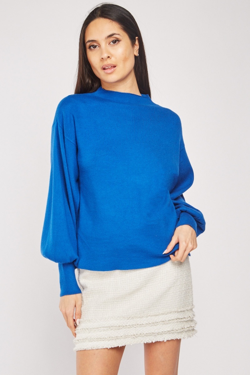 Bishop Sleeve Knit Sweater - Just $6