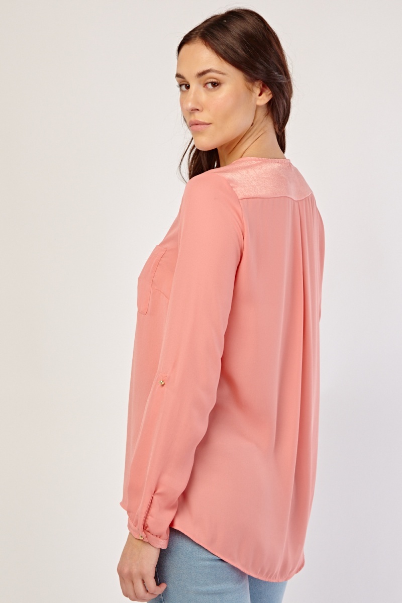 blouse dusty pink