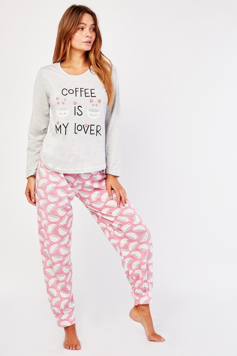 Coffee Is My Lover Pyjama Set - Just $7