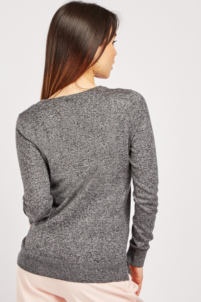 speckled sweater knit fabric