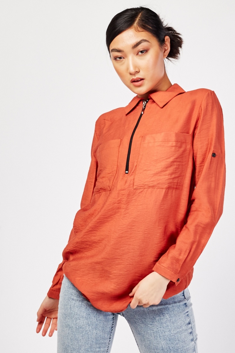 hood by air zipper shirt