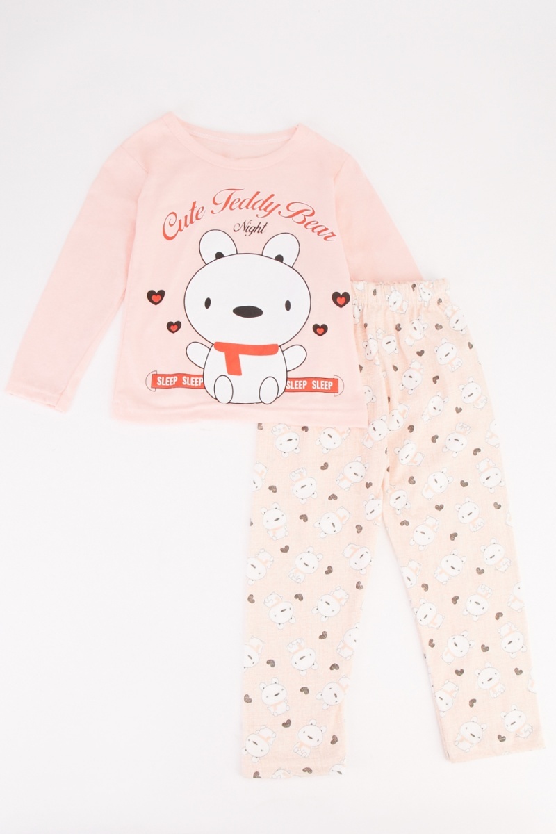 teddy bear with pajamas